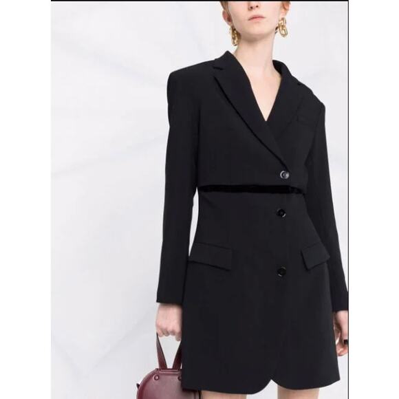 NWT SANDRO Trompe L'œil Dress 8 / 40 / L - Picture 8 of 10